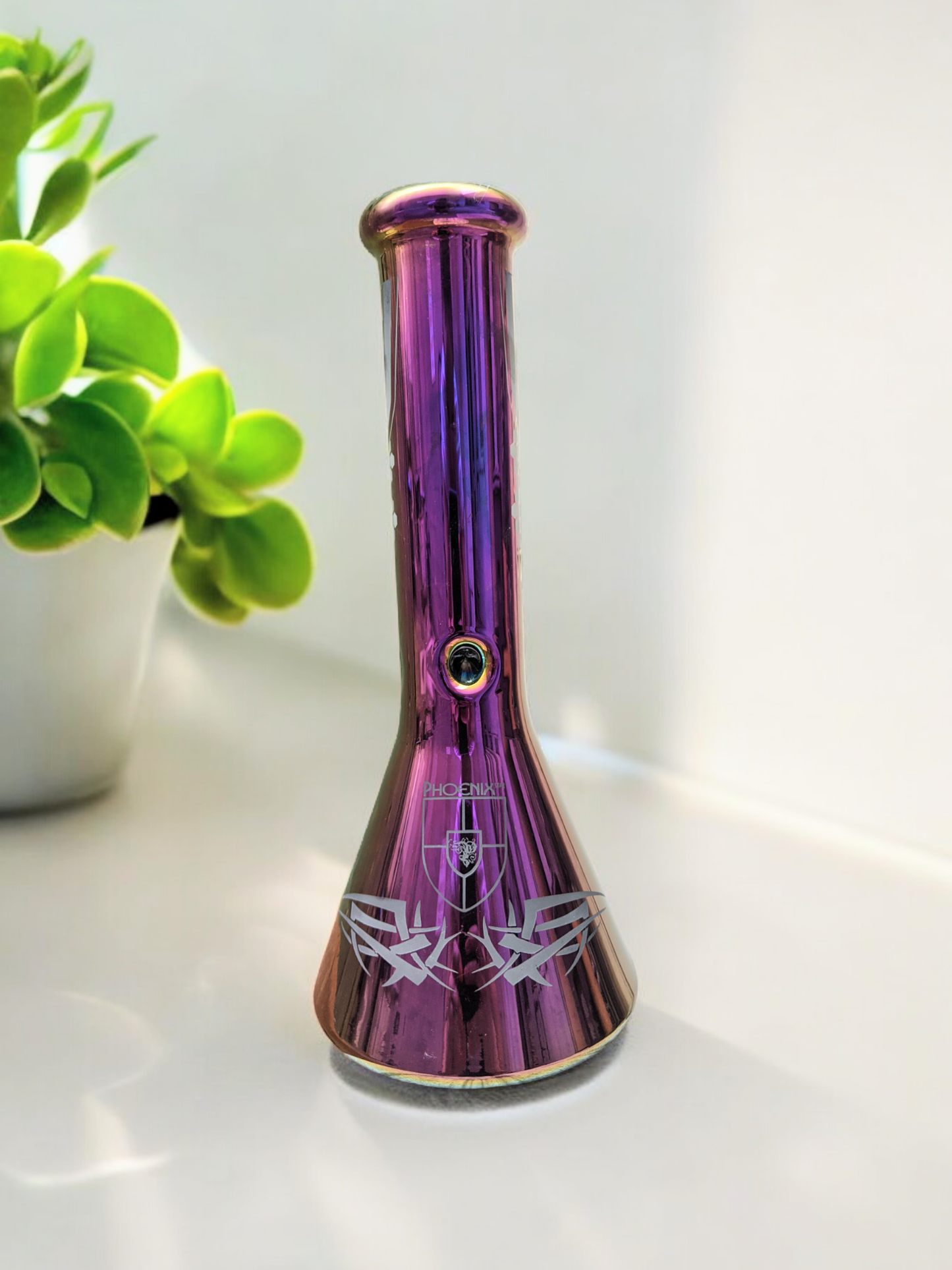 12" Fantasy Rainbow Phoenix Beaker