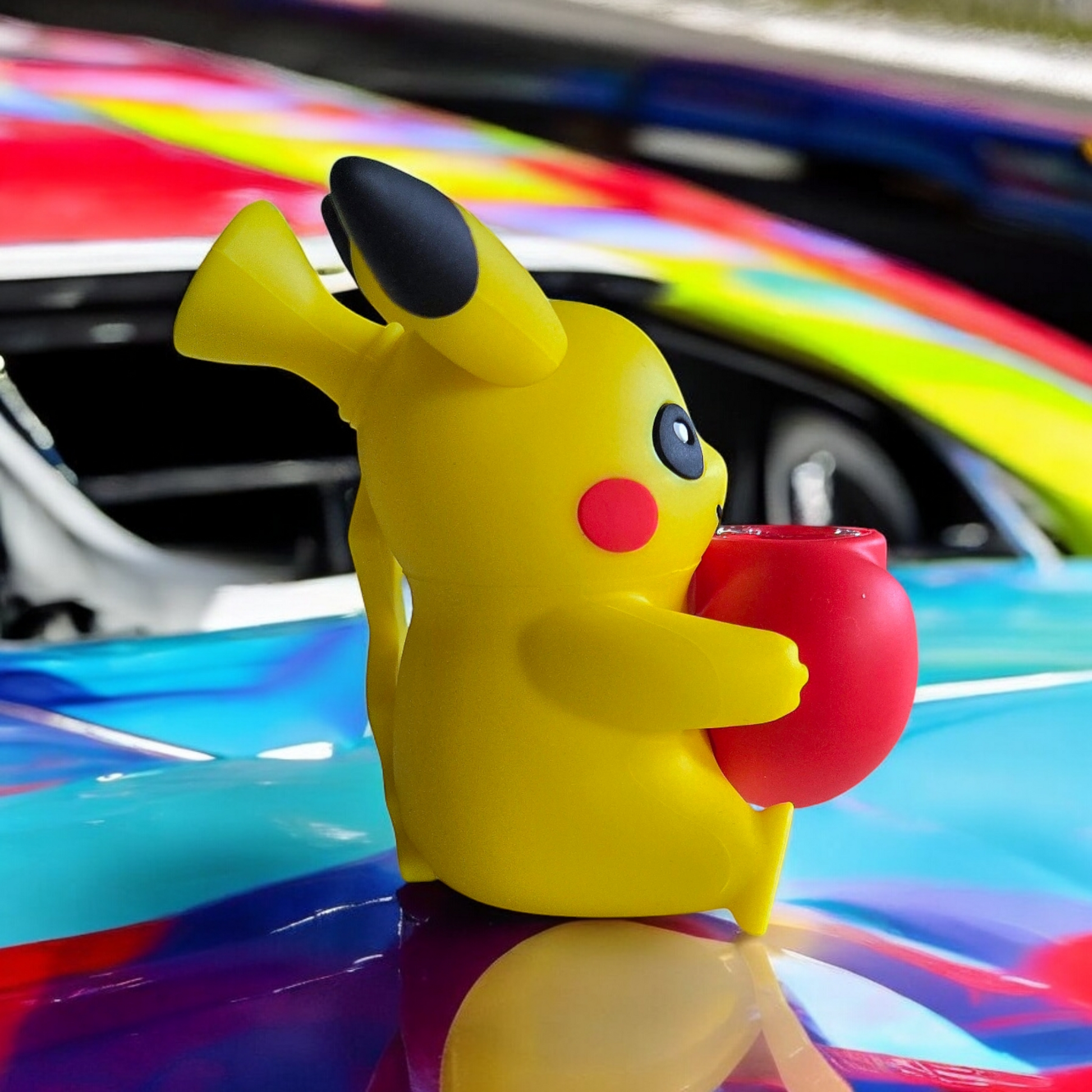Silicone Pikachu Standing Pipe