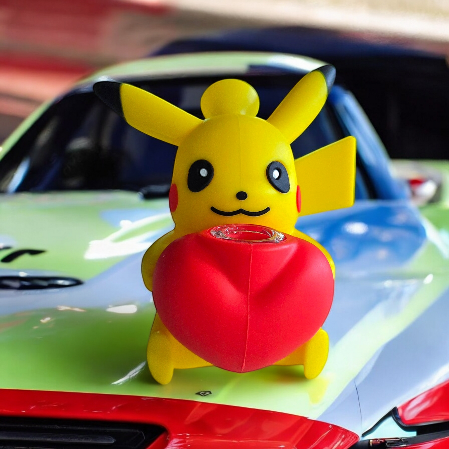 Silicone Pikachu Standing Pipe