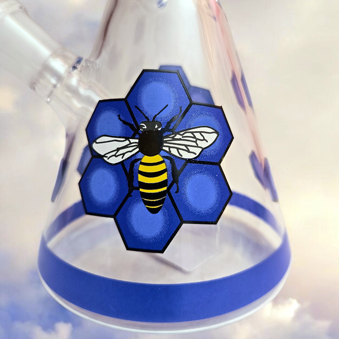 10" Decal Bee Beaker