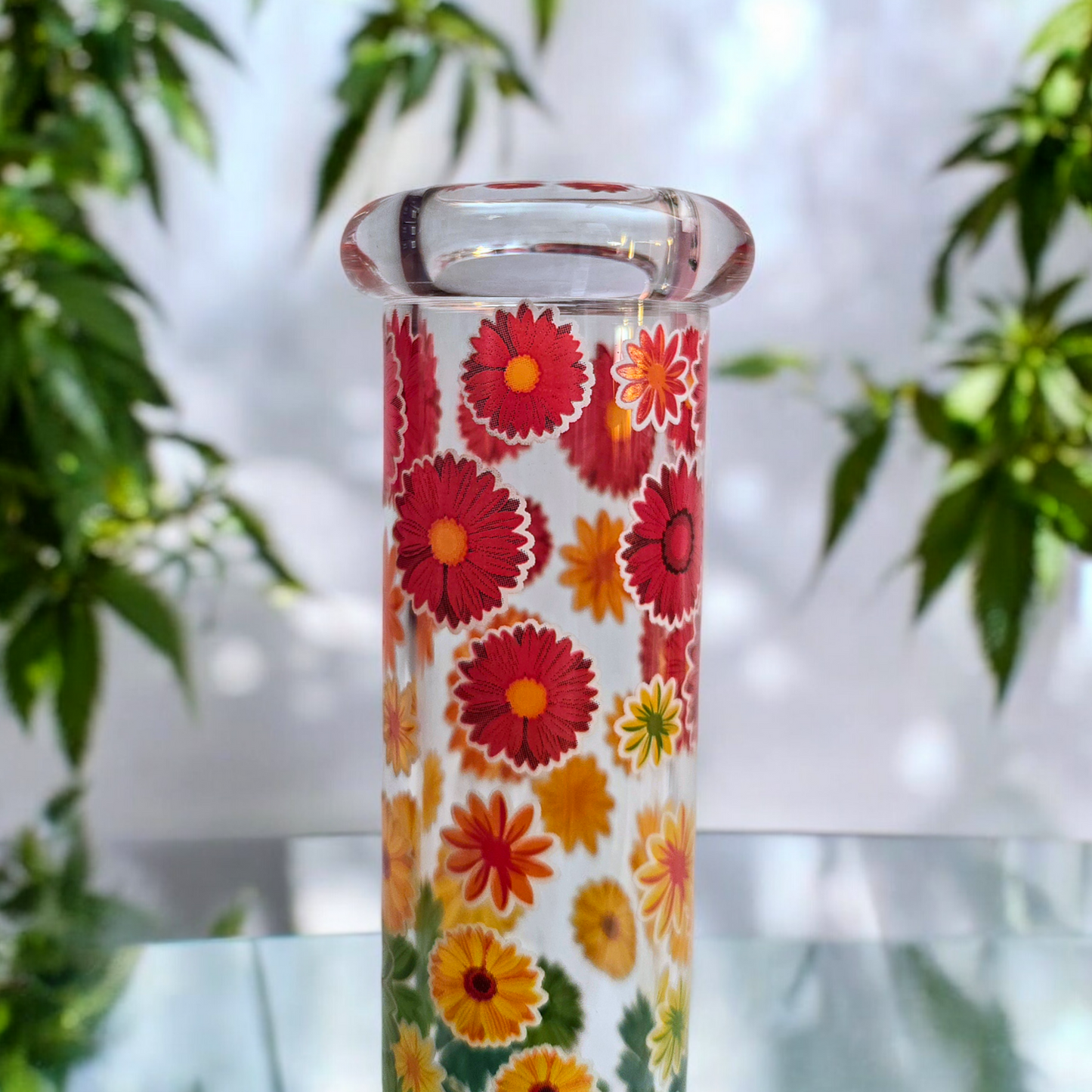 10" Floral Mini Tube