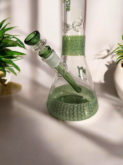 19" Phoenix Hand Blown Honeycomb Beaker