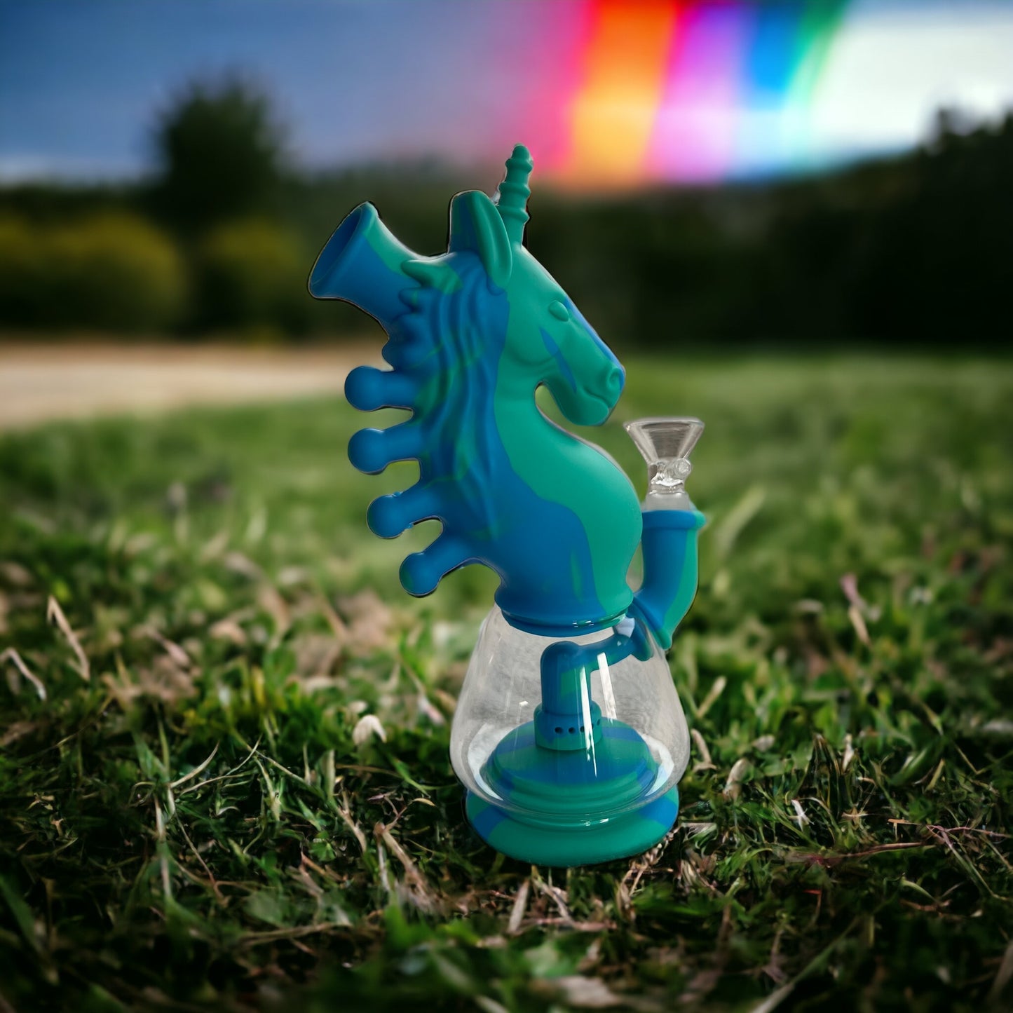 Unicorn Silicone & Glass Waterpipe