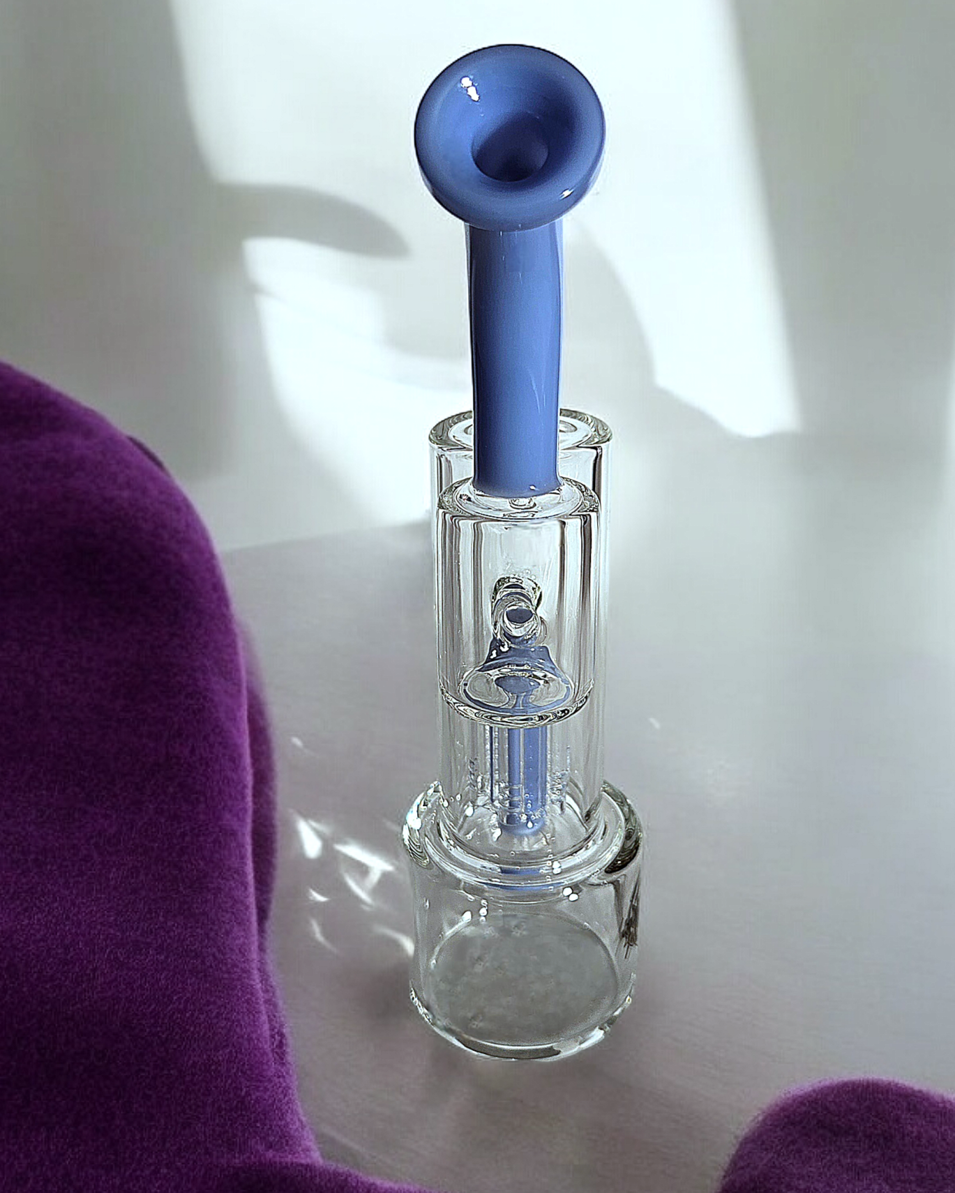 12" Shadow Glass Sherlock Bubbler