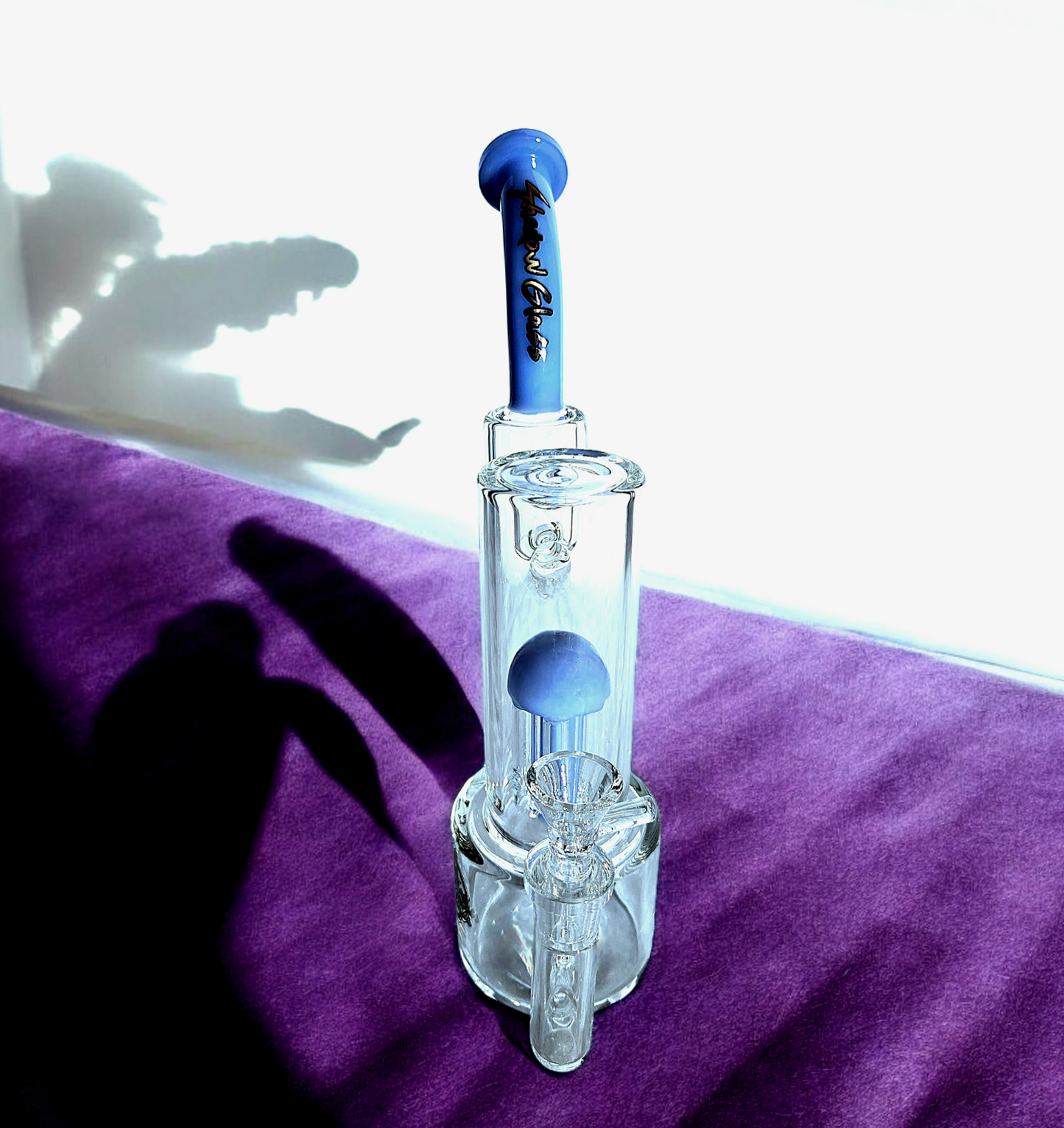 12" Shadow Glass Sherlock Bubbler