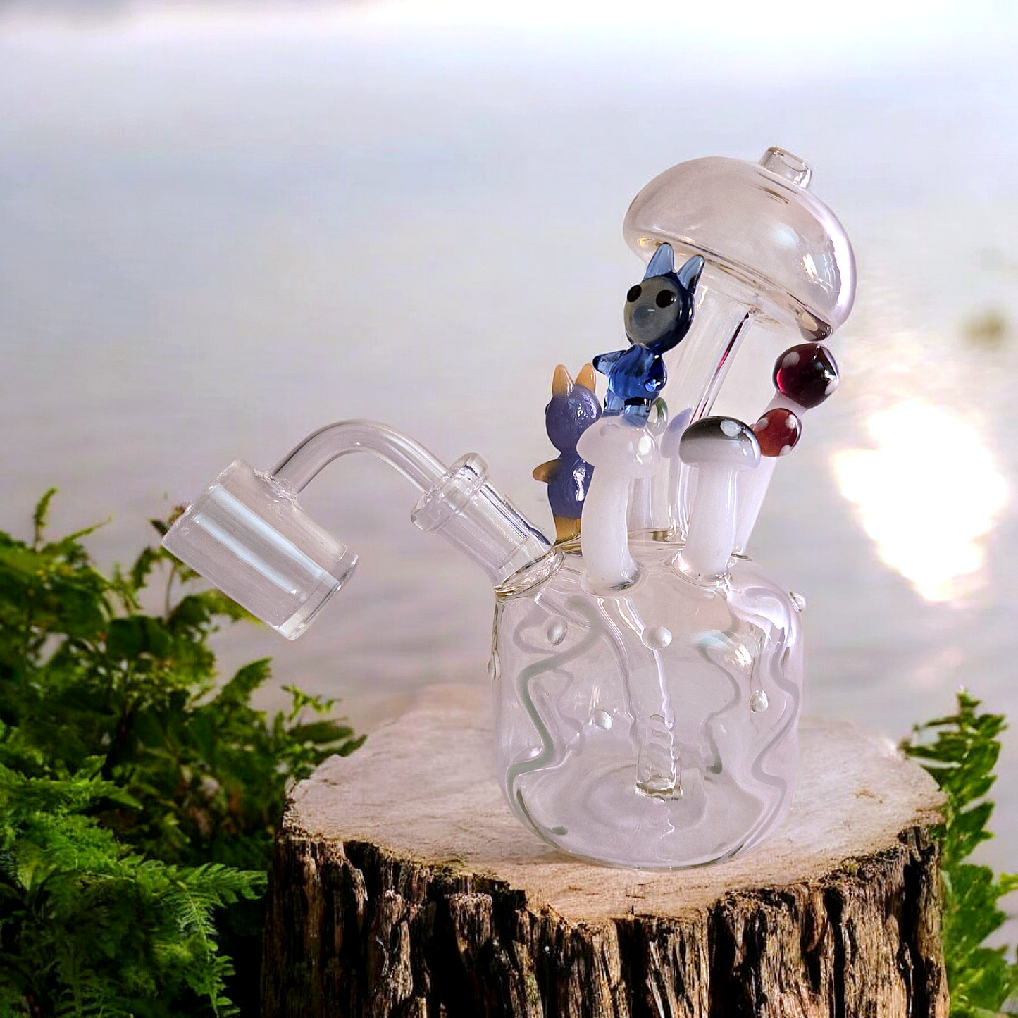 7" Shroom Village Rig & Waterpipe