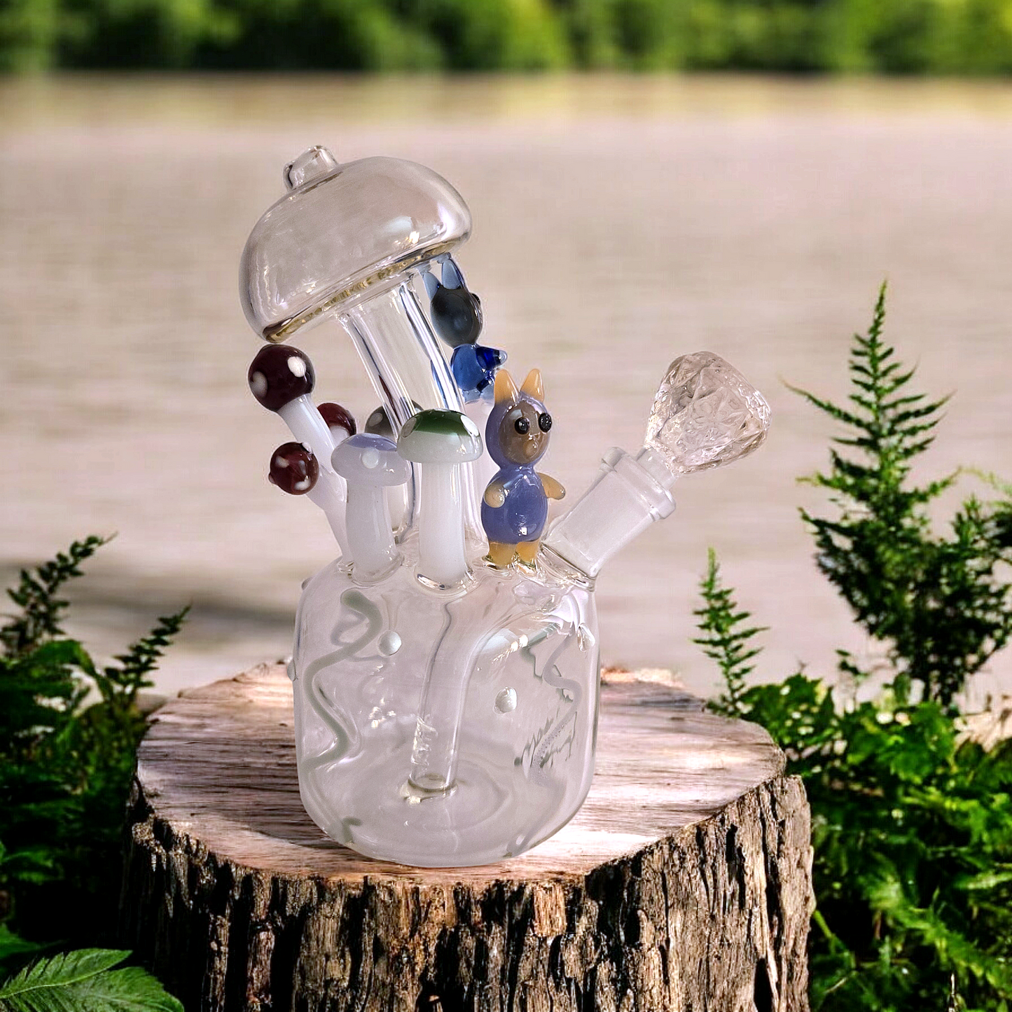 7" Shroom Village Rig & Waterpipe