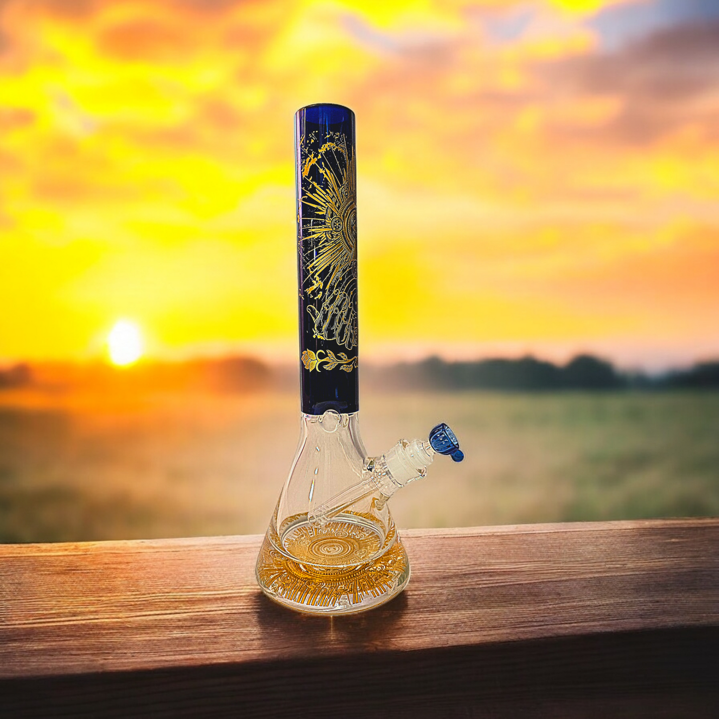 Gold Inlay Third Eye Beaker