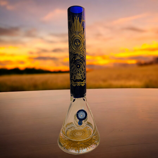 Gold Inlay Third Eye Beaker