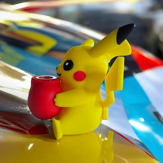 Silicone Pikachu Standing Pipe