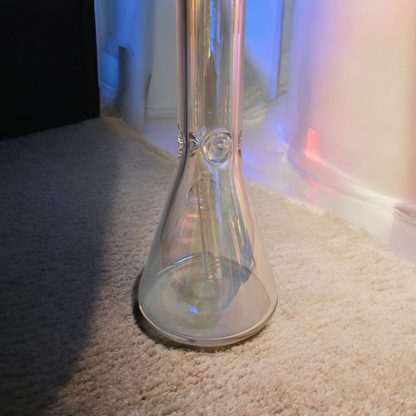 8" Mini Rainbow Iridescent 9mm Beaker