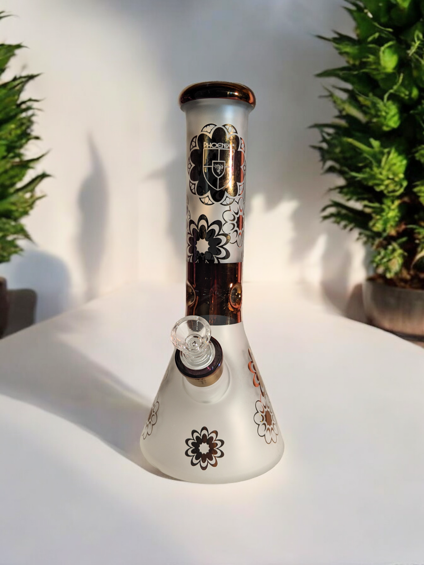 13" Sandblasted Holographic Beaker